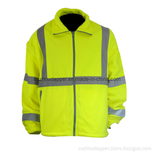 Hi Visibility Class 3 Polar Fleece Jacket (US041)